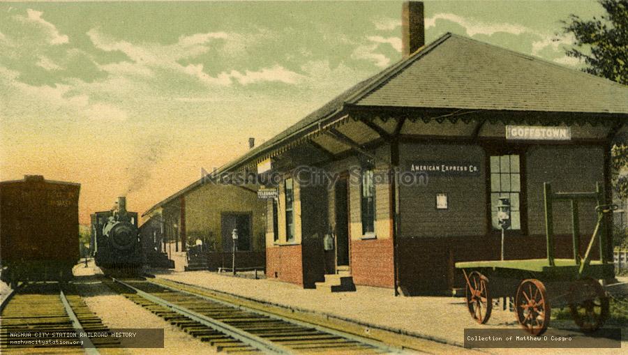 Postcard: Boston & Maine Station, Goffstown, N.H.